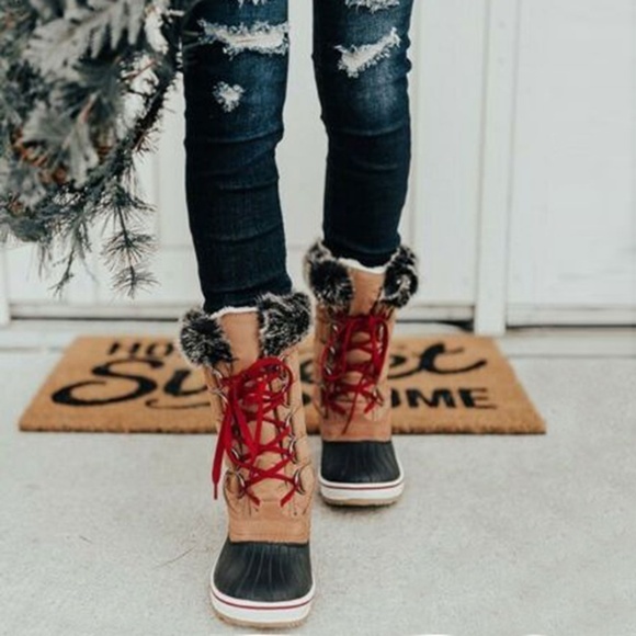 Fur Lined Snow Boots